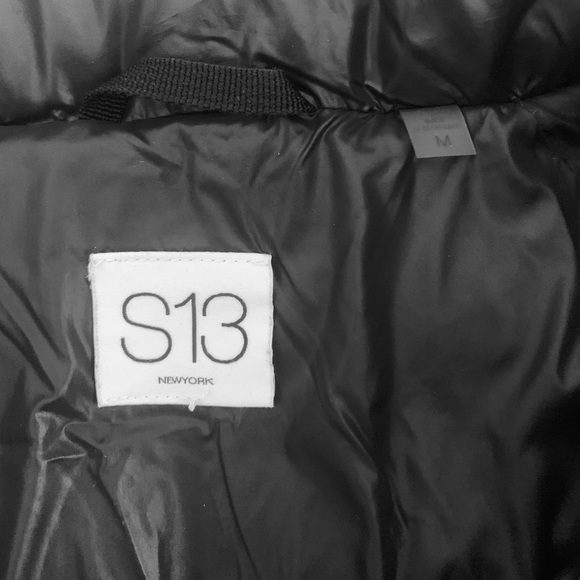 S13 New York Gloss Gramercy Down Puffer Jacket Women Size M Black Outdoor - Picture 12 of 14
